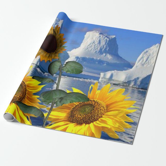 Papier Cadeau Papier d'enveloppement de matte du glacier de tour (Déroulé)