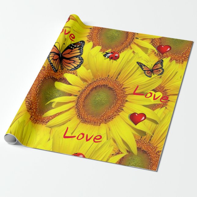 Papier Cadeau Papier d'enveloppement de matte pour papillon de t (Déroulé)