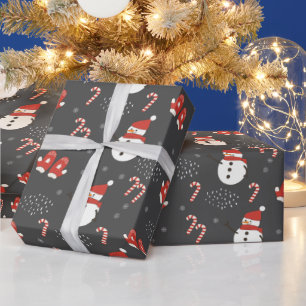 Papier Cadeau Papier d'enveloppement de motoneige de Noël mignon