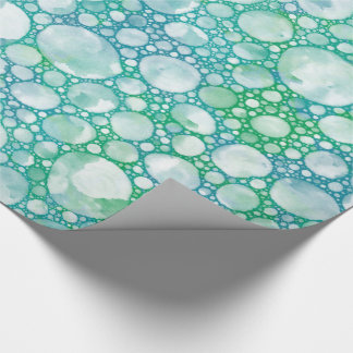 Papier Cadeau Papier d'enveloppement de mousse de mer turquoise|