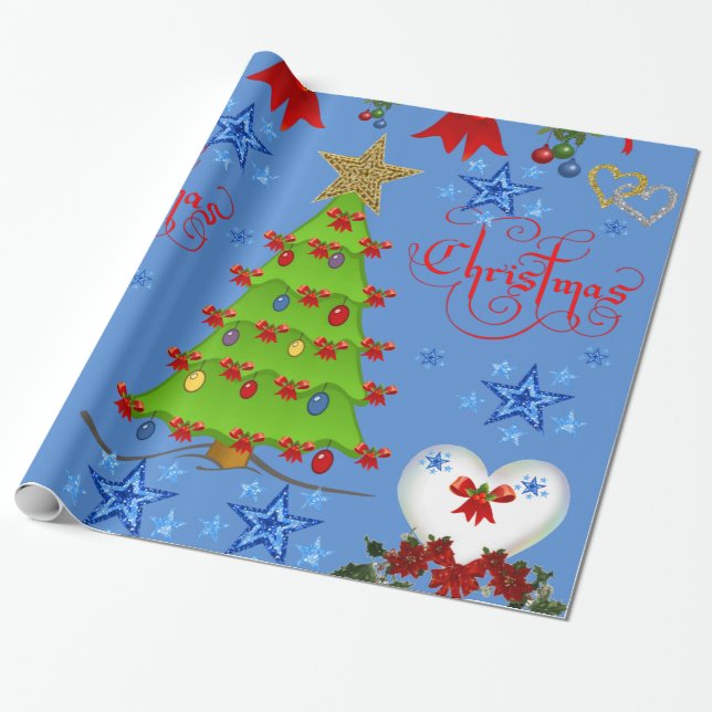 Papier Cadeau Papier d'enveloppement de Noël (Déroulé)