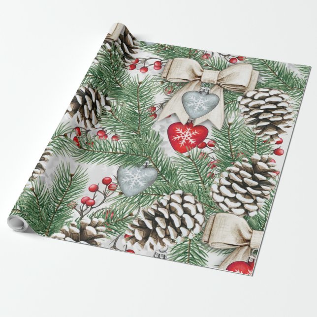 Papier Cadeau Papier d'enveloppement de Noël (Déroulé)