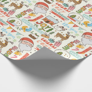 Papier Cadeau Papier d'enveloppement de Noël