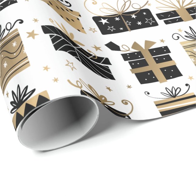 Papier Cadeau Papier d'enveloppement de Noël (Coin rond)
