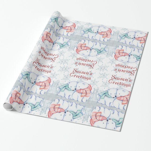 Papier Cadeau Papier d'enveloppement de Noël (Déroulé)