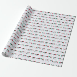 Papier Cadeau Papier d'enveloppement de Noël ASL Joyeux