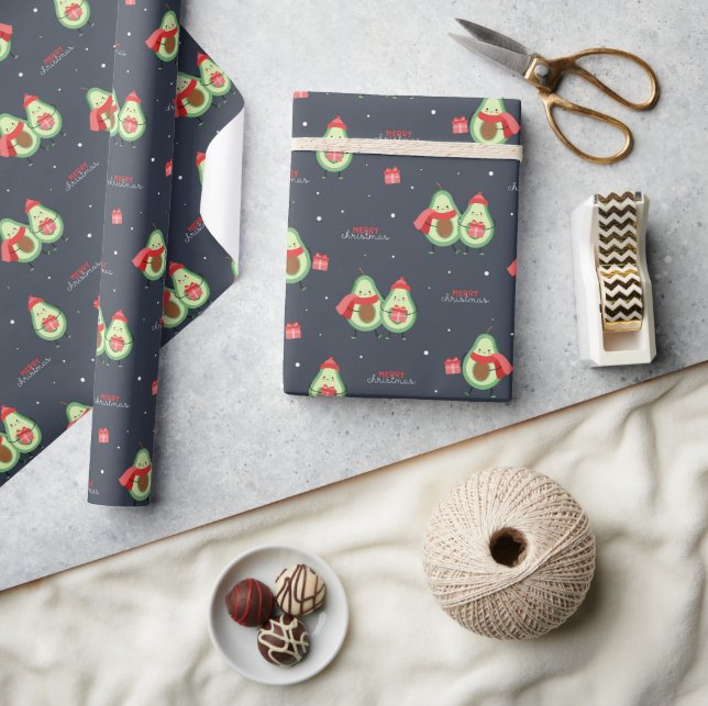 Papier Cadeau Papier d'enveloppement de Noël Avocado (Artisanat)