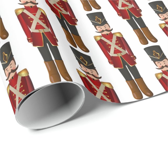 Papier Cadeau Papier d'enveloppement de Noël - Casse-noix (Coin rond)