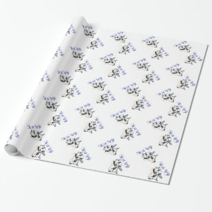 Papier Cadeau Papier d'enveloppement de Noël de chèvre de nuit s