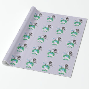 Papier Cadeau Papier d'enveloppement de Noël de chèvre nubienne 
