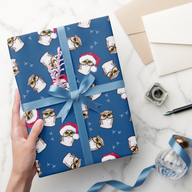 Papier Cadeau Papier d'enveloppement de Noël de la Chouette Kini (Cadeaux)