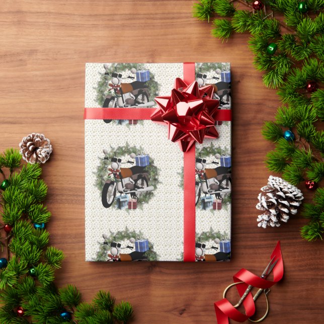 Papier Cadeau Papier d'enveloppement de Noël de la couronne de m (Cadeau de vacances)
