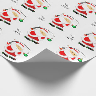 Papier Cadeau Papier d'enveloppement de Noël de pêche
