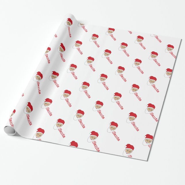 Papier Cadeau Papier d'enveloppement de Noël du Père Noël (Déroulé)