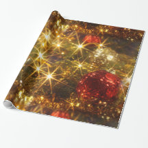 Papier d'enveloppement de Noël étincelant