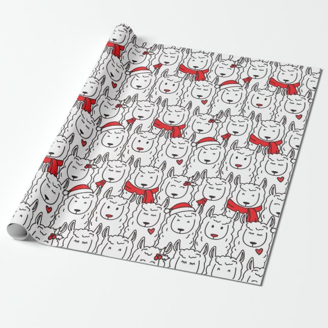 Papier Cadeau Papier d'enveloppement de Noël mignon (Déroulé)