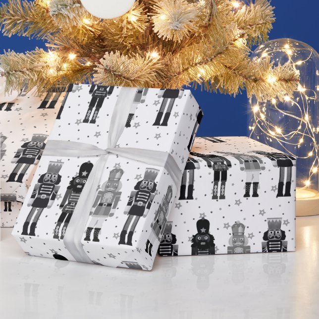 Papier Cadeau Papier d'enveloppement de Noël Noir (Vacances)