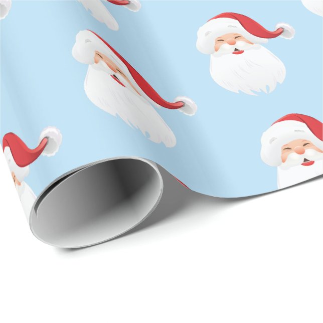 Papier Cadeau Papier d'enveloppement de Noël-Père Noël (Coin rond)