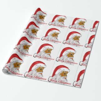 Papier Cadeau Papier d'enveloppement de Noël Père Noël noir