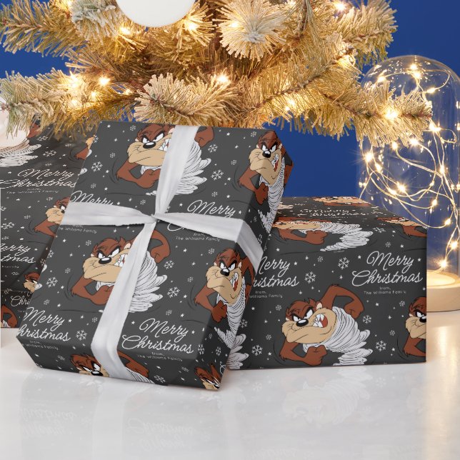 Papier Cadeau Papier d'enveloppement de Noël personnalisé TAZ™ J (Vacances)