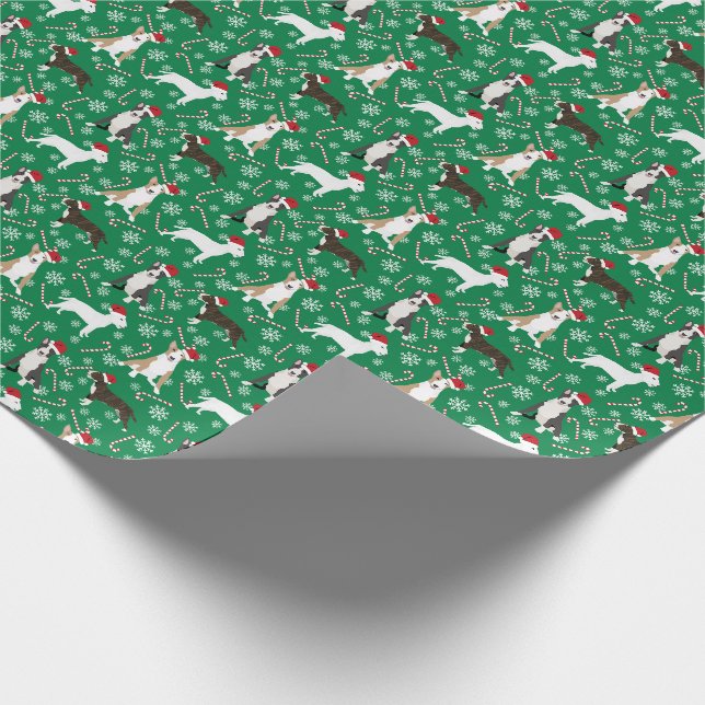 Papier Cadeau Papier d'enveloppement de Noël pour chien de taure (Coin)