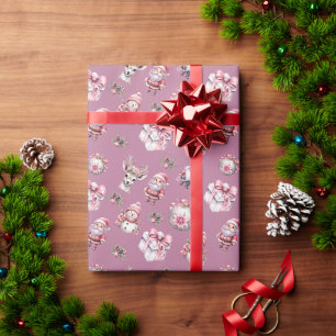 Papier Cadeau Papier d'enveloppement de Noël pour enfants mignon