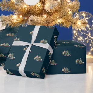 Papier Cadeau Papier d'enveloppement de Noël pour fêtards