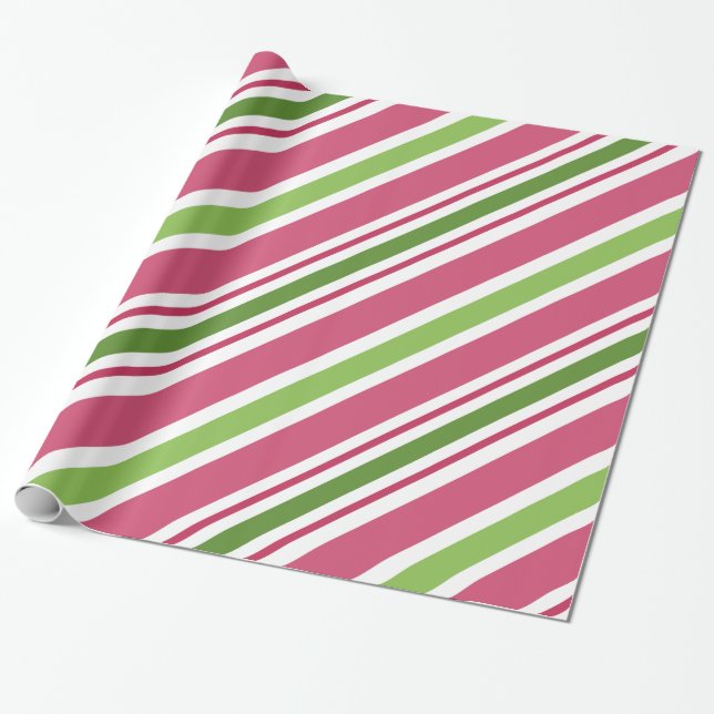 Papier Cadeau Papier d'enveloppement de Noël rose (Déroulé)
