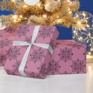 Papier Cadeau Papier d'enveloppement de Noël rose victorien