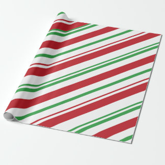 Papier Cadeau Papier d'enveloppement de Noël - Rouge, Blanc et V