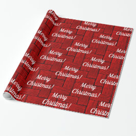 Papier Cadeau Papier d'enveloppement de Noël rouge vif