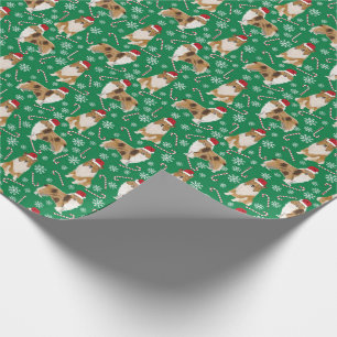 Papier Cadeau Papier d'enveloppement de Noël Rough Collie