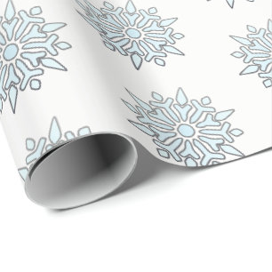 Papier Cadeau Papier d'enveloppement de Noël Snowflakes nordique