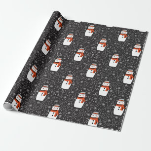 Papier Cadeau Papier d'enveloppement de Noël Snowman