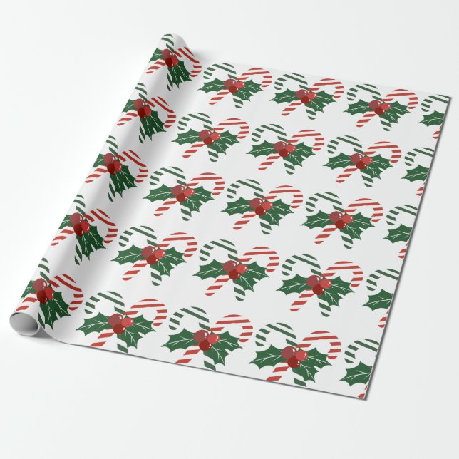 Papier Cadeau Papier d'enveloppement de Noël sucre de canne (Déroulé)