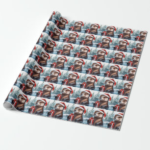 Papier Cadeau Papier d'enveloppement de Otter de Noël