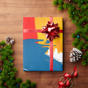 Papier Cadeau Papier d'enveloppement de palettes d'artiste