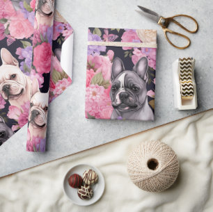 Papier Cadeau Papier d'enveloppement de papillon floral de Bulld