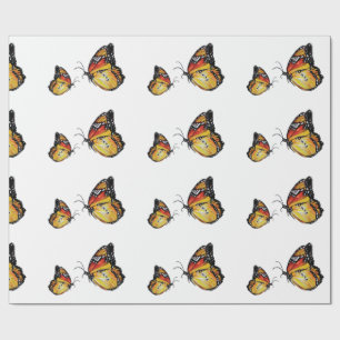 Papier Cadeau Papier d'enveloppement de papillons Art Matte, 30 