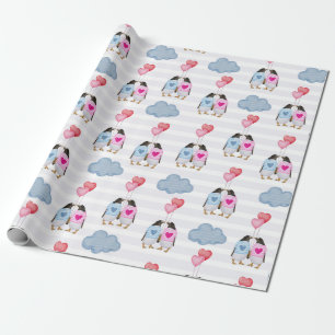 Papier Cadeau Papier d'enveloppement de pingouins
