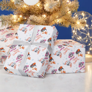 Papier Cadeau Papier d'enveloppement de pingouins de Noël
