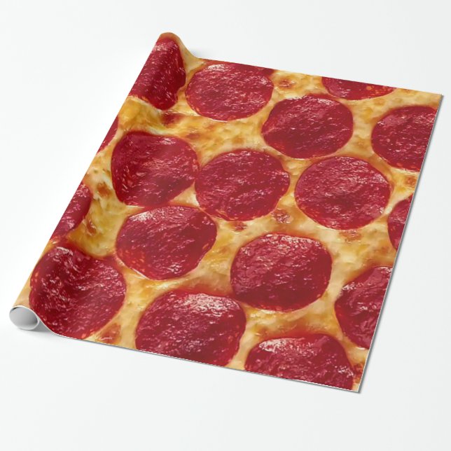 Papier Cadeau Papier d'enveloppement de pizza (Déroulé)