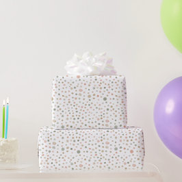 Papier Cadeau Papier d'enveloppement de points d'aquarelle Mandy