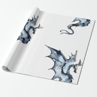 Papier Cadeau Papier d'enveloppement de réindragon