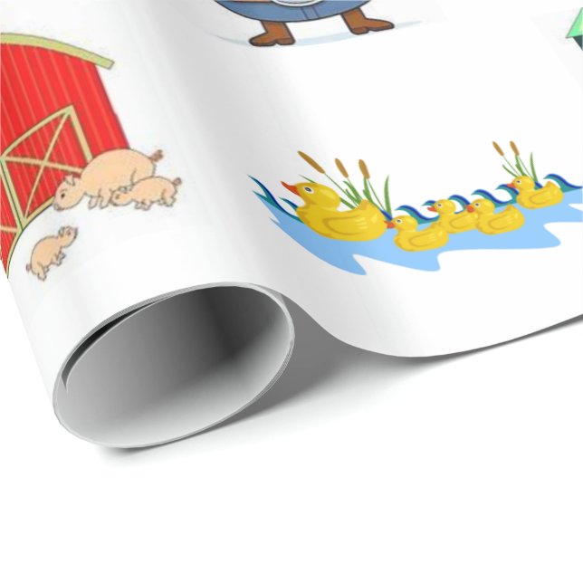 Papier Cadeau Papier d'enveloppement de ressort (Coin rond)