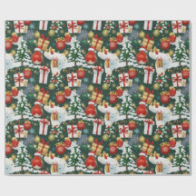 Papier d'enveloppement de Robin de Noël