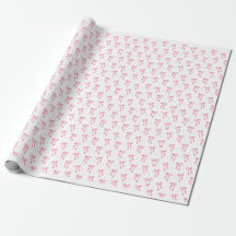 Papier d'enveloppement de ruban Coquette rose