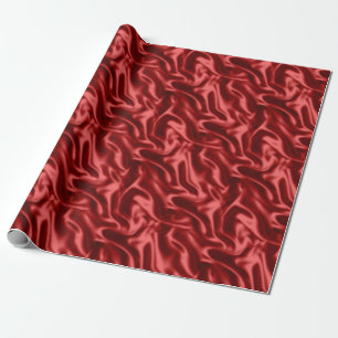Papier Cadeau Papier d'enveloppement de style satiné rouge
