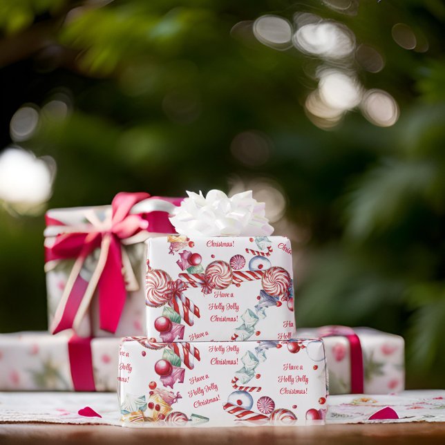 Papier Cadeau Papier d'enveloppement de sucre de canne (Créateur téléchargé)