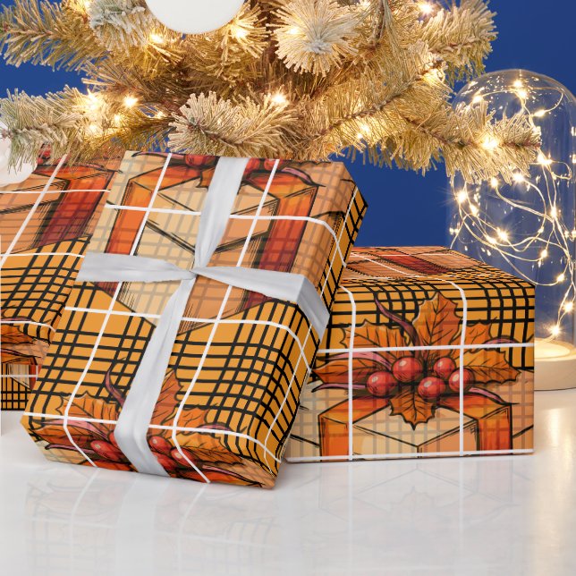 Papier Cadeau Papier d'enveloppement de Thanksgiving (Vacances)